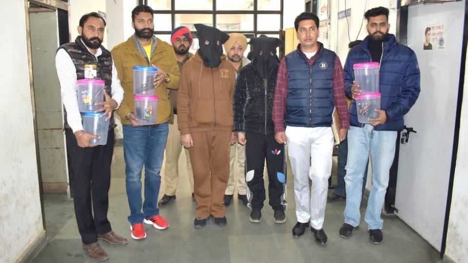 Moga CIA staff arrested two associates of gangster John Booter with pistols