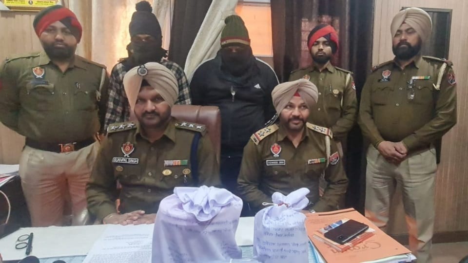 Nakodar police arrested two smugglers along with heroin and drug money