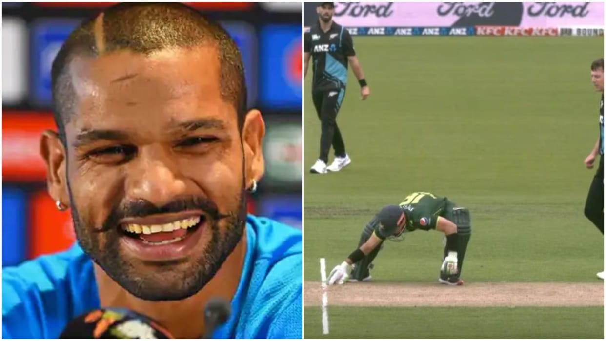 Shikhar Dhawan: 'Kabaddi, Kabaddi, Kabaddi'; Shikhar Dhawan made fun of Mohammad Rizwan for running short run.