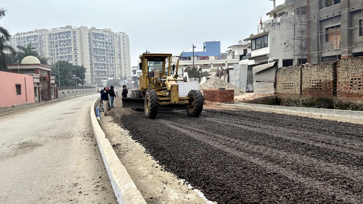 Time is over road, flyover, ring road all incomplete