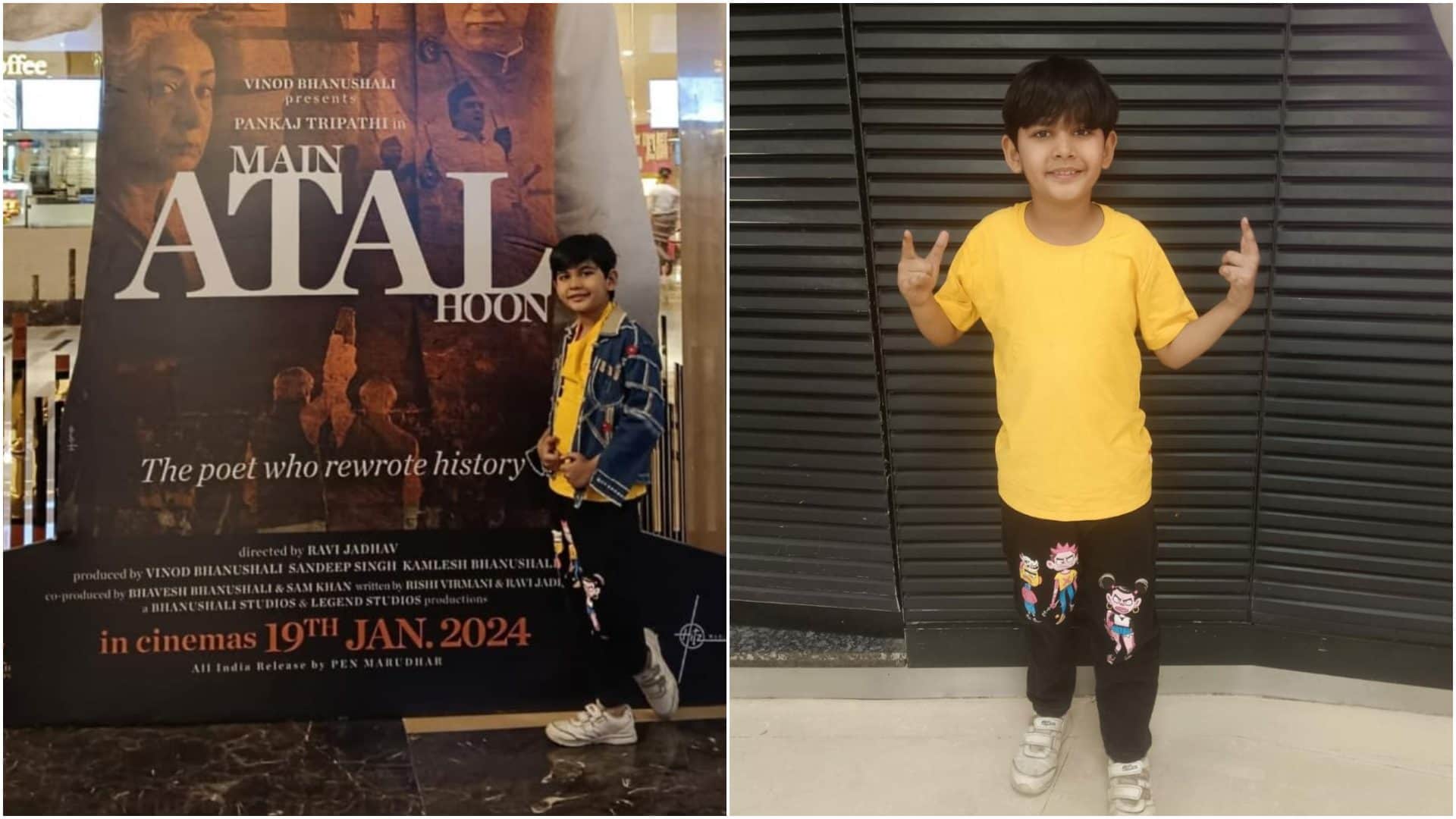 Little Atal of the TV Vyom Thakkar watch Pankaj Tripathi Main Atal Hoon Says One day I will meet Mimi Actor