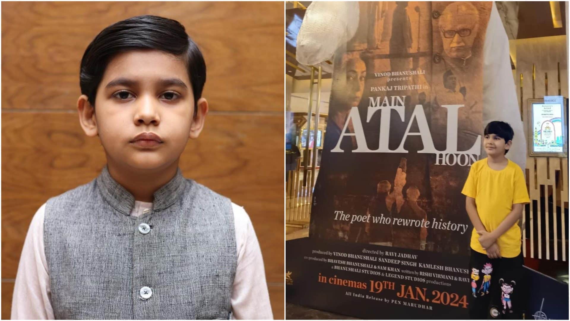 Little Atal of the TV Vyom Thakkar watch Pankaj Tripathi Main Atal Hoon Says One day I will meet Mimi Actor