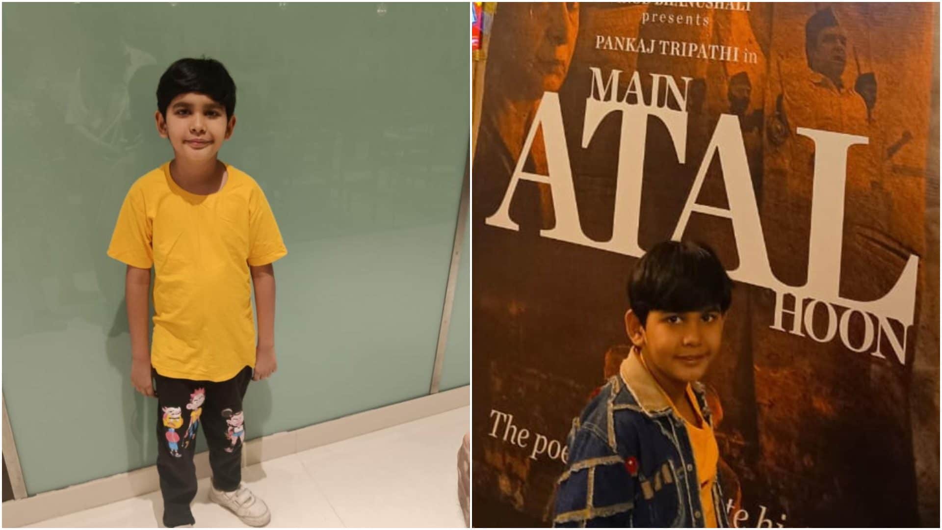 Little Atal of the TV Vyom Thakkar watch Pankaj Tripathi Main Atal Hoon Says One day I will meet Mimi Actor
