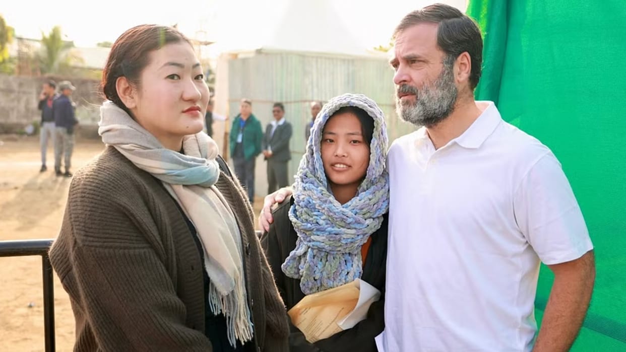 Rahul Gandhi meets Arunachal woman whose father-in-law was 'abducted' by China's PLA