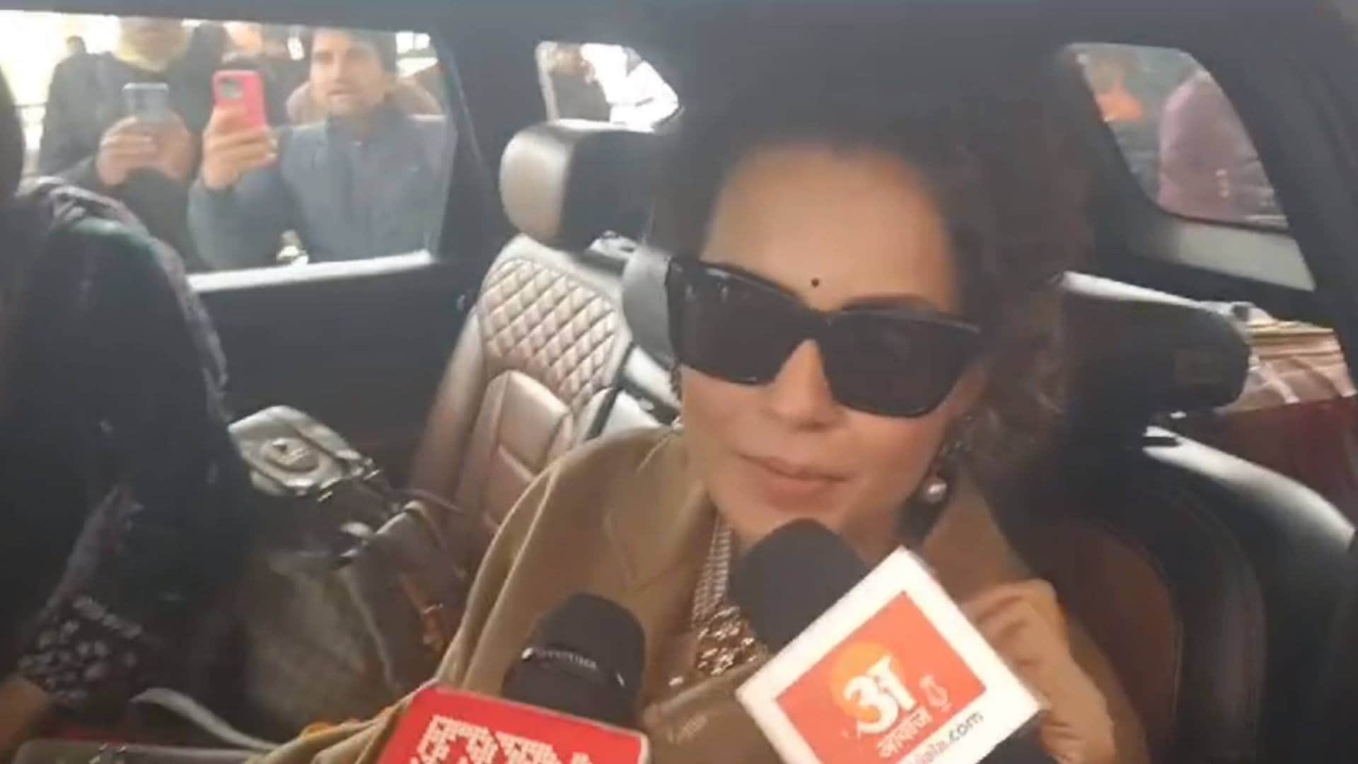 Ayodhya Ram Mandir: Kangana Ranaut in Ayodhya.