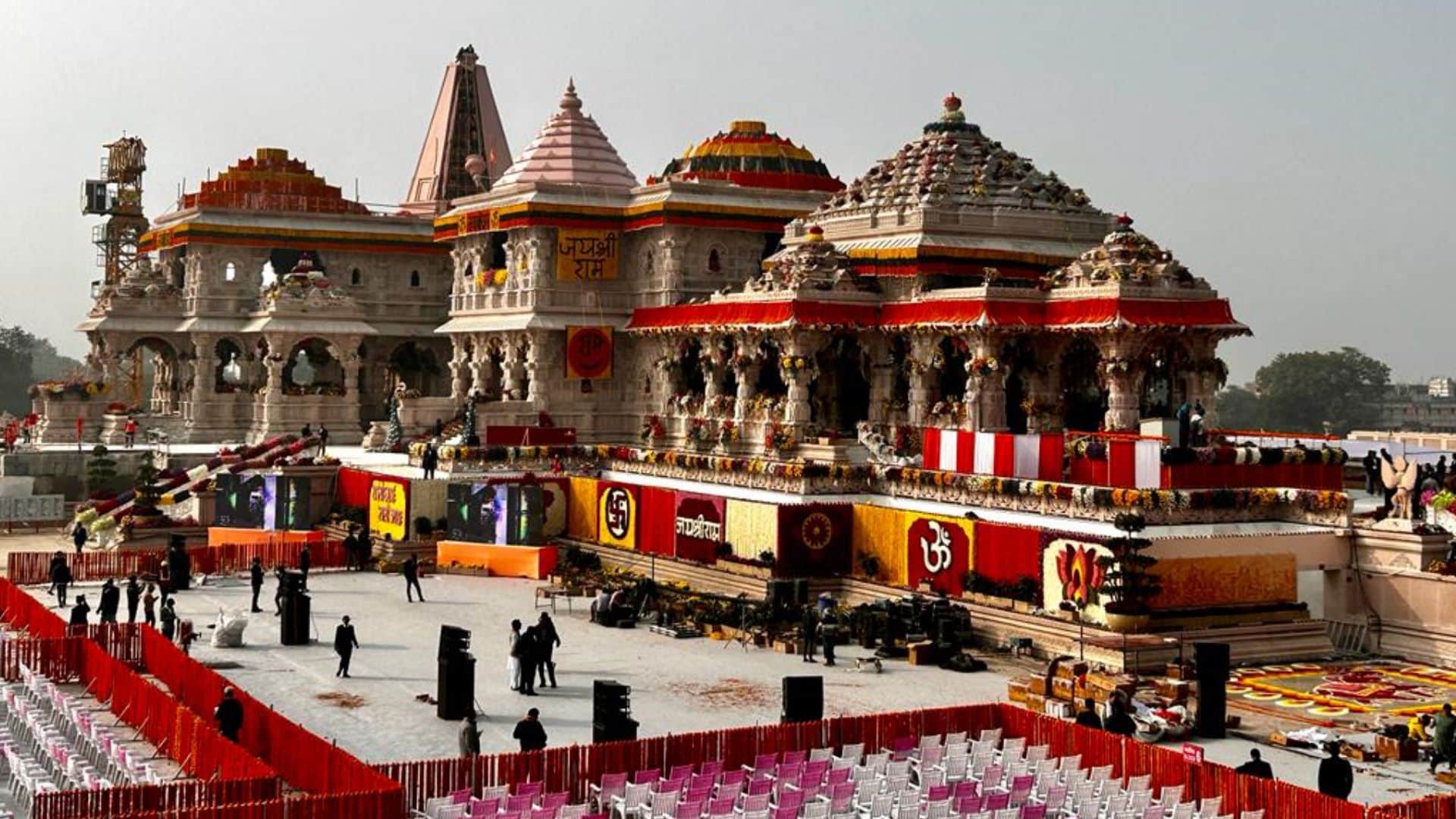 Ayodhya Ram Mandir: Sand pic of Lord Shriram in Ayodhya.