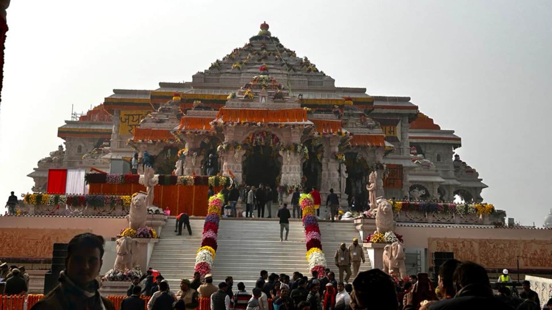 Ayodhya Ram mandir : Latest pics of Ram temple in Ayodhya.