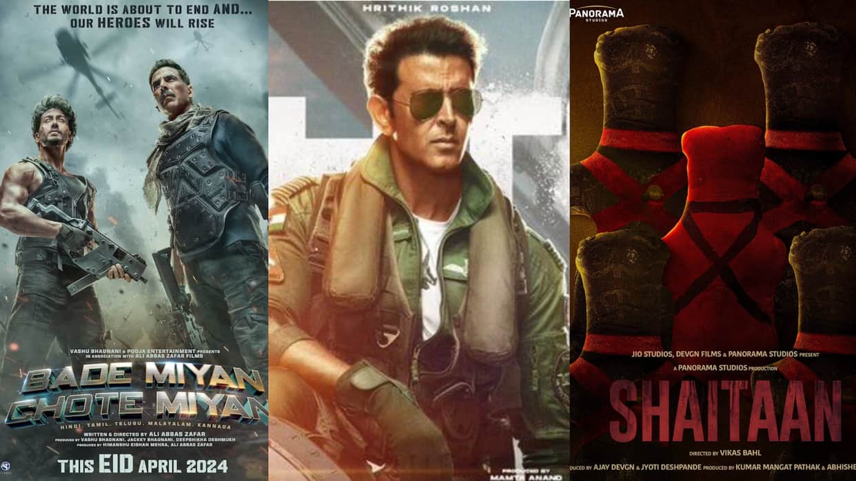 akshay kumar Bade Miyan Chote Miyan ajay devgn Shaitaan teaser will screen with hrithik roshan fighter reports