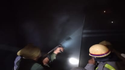 Fire break out in jewellery showroom due to short circuit in Shahjahanpur