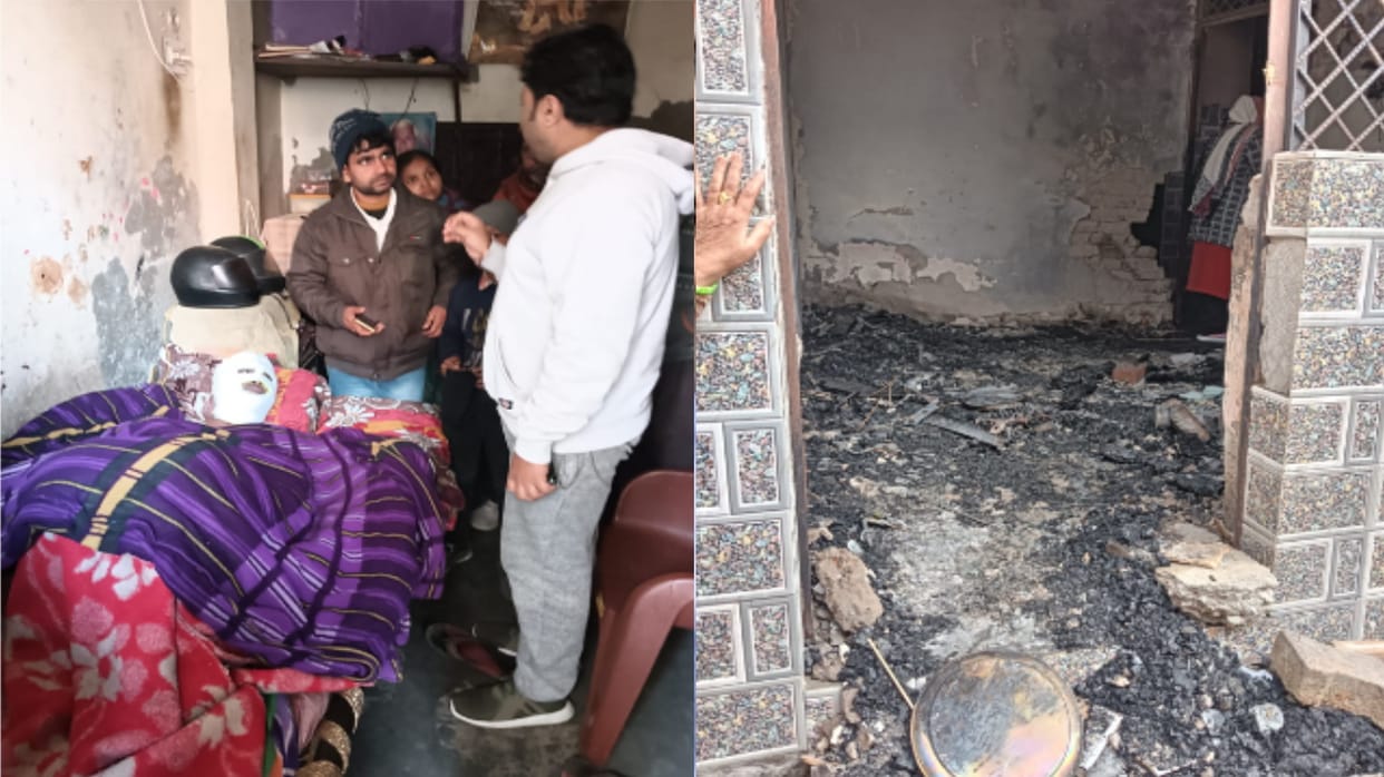 Death: Seeing the smoke, the neighbors broke the door, the home guard was burnt alive inside