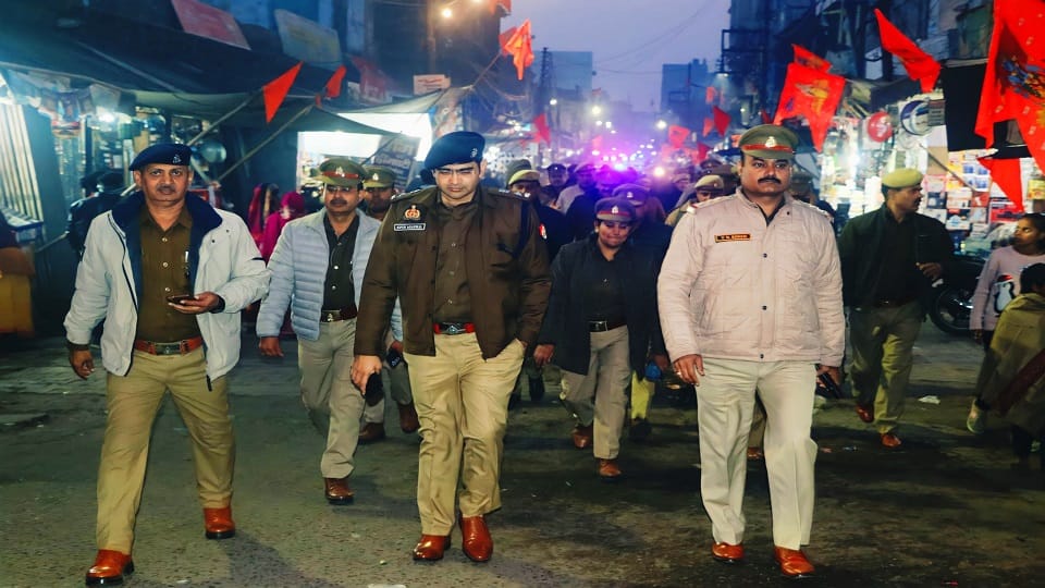 Hathras SP took stock of the security arrangements