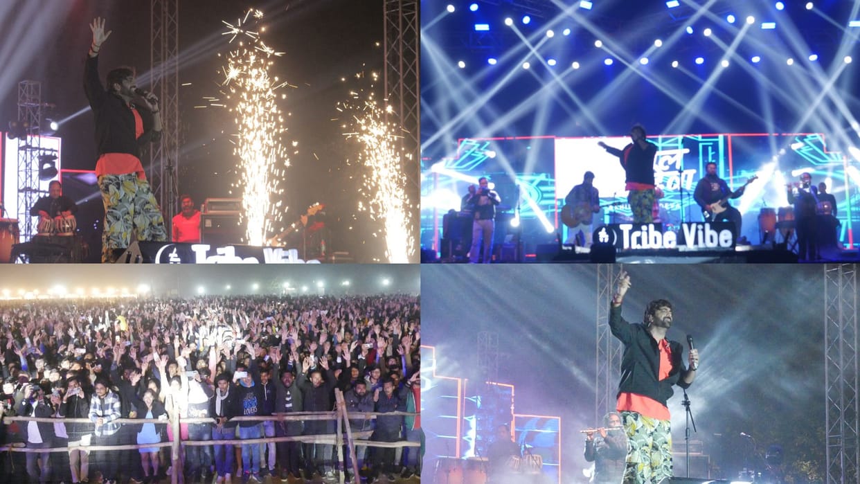 IIT BHU Students danced to Ram songs with Akhil Sachdeva amid cold in Kashi Yatra