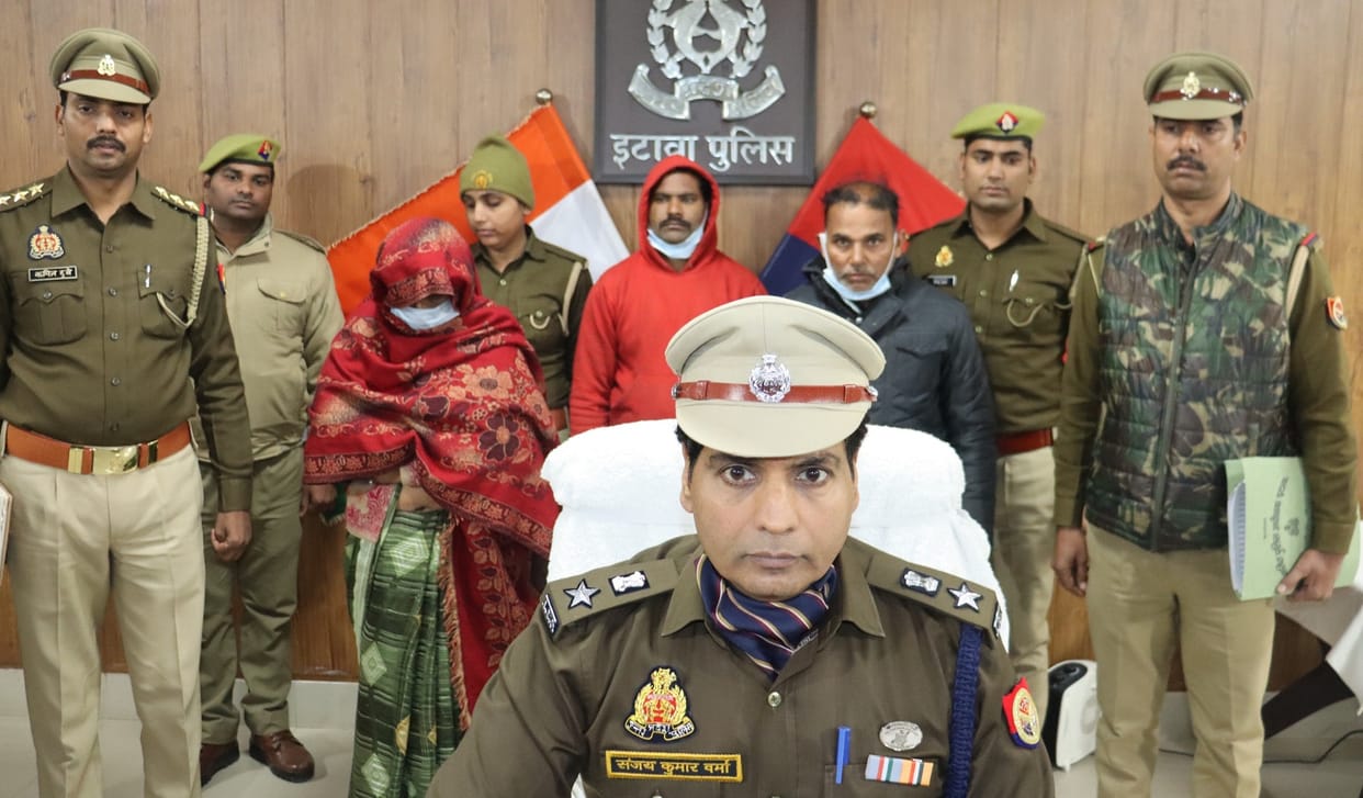 Etawah Murder, Wife got her husband murdered due to illicit relations, lover and brother in law were involved