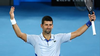 NOVAK Djokovic reaches quarter-finals of Australian Open equals Roger Federer record Stefanos Tsitsipas out