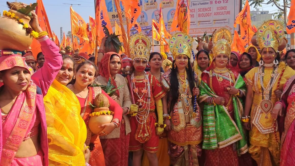 Rajasthan: 496 children dressed as Ram participated in procession in Dausa, echoes of Jai Shri Ram were raised