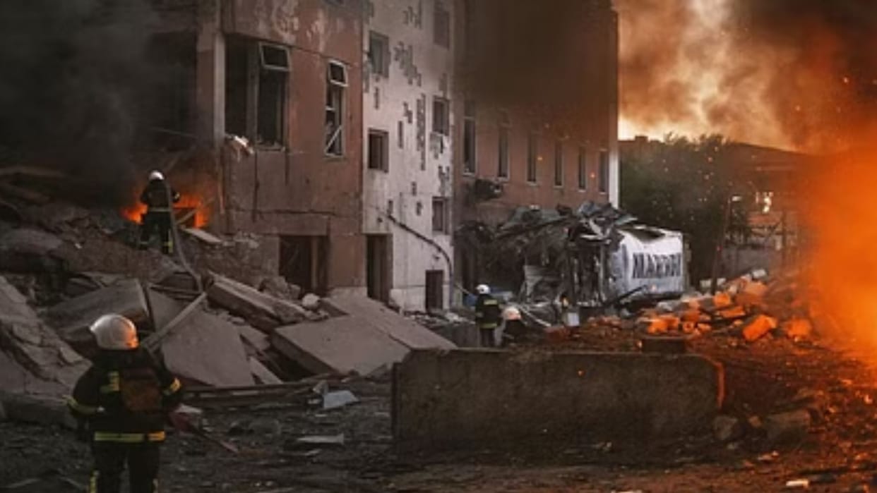 Russia ocupied ukraine donetsk attacked missile on market many dead injured
