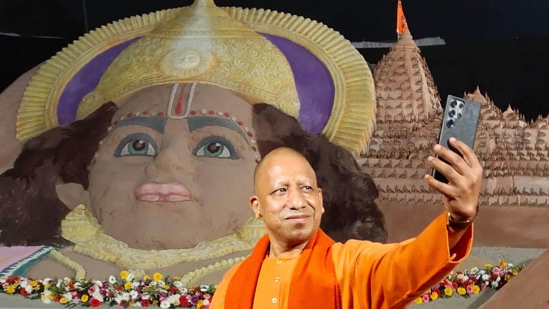 Ayodhya Ram Mandir: Sand pic of Lord Shriram in Ayodhya.
