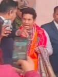 Sachin Tendulkar, Ram Mandir temple, traditional attire, Ram Mandir, Pran Pratishtha, Ram Mandir Ina
