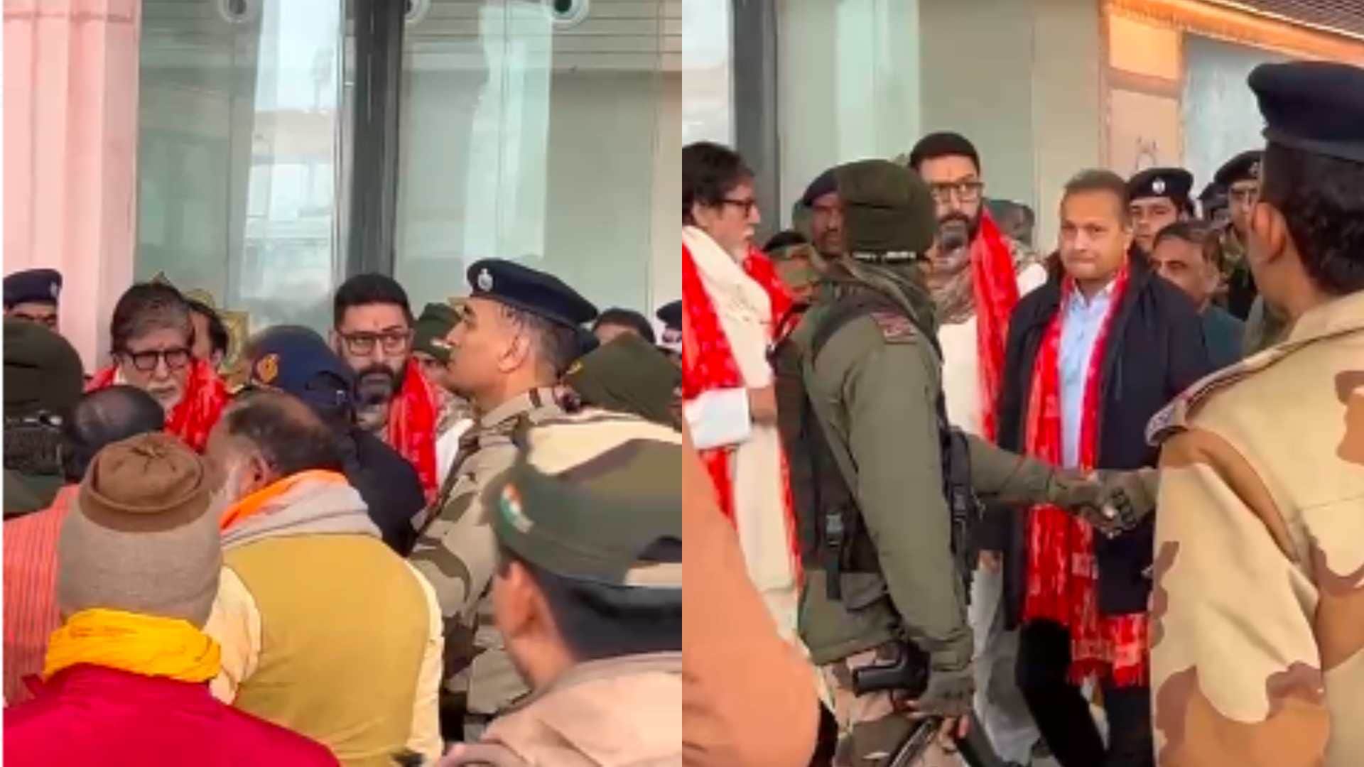 Ram mandir 2024 ram mandir pran pratishtha abhishek bachchan amitabh bachchan