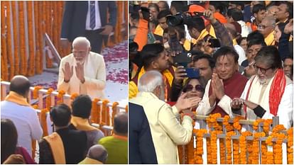 PM Narendra Modi Meets Amitabh Bachchan and Rajinikanth at Ayodhya Pran Pratishtha ceremony