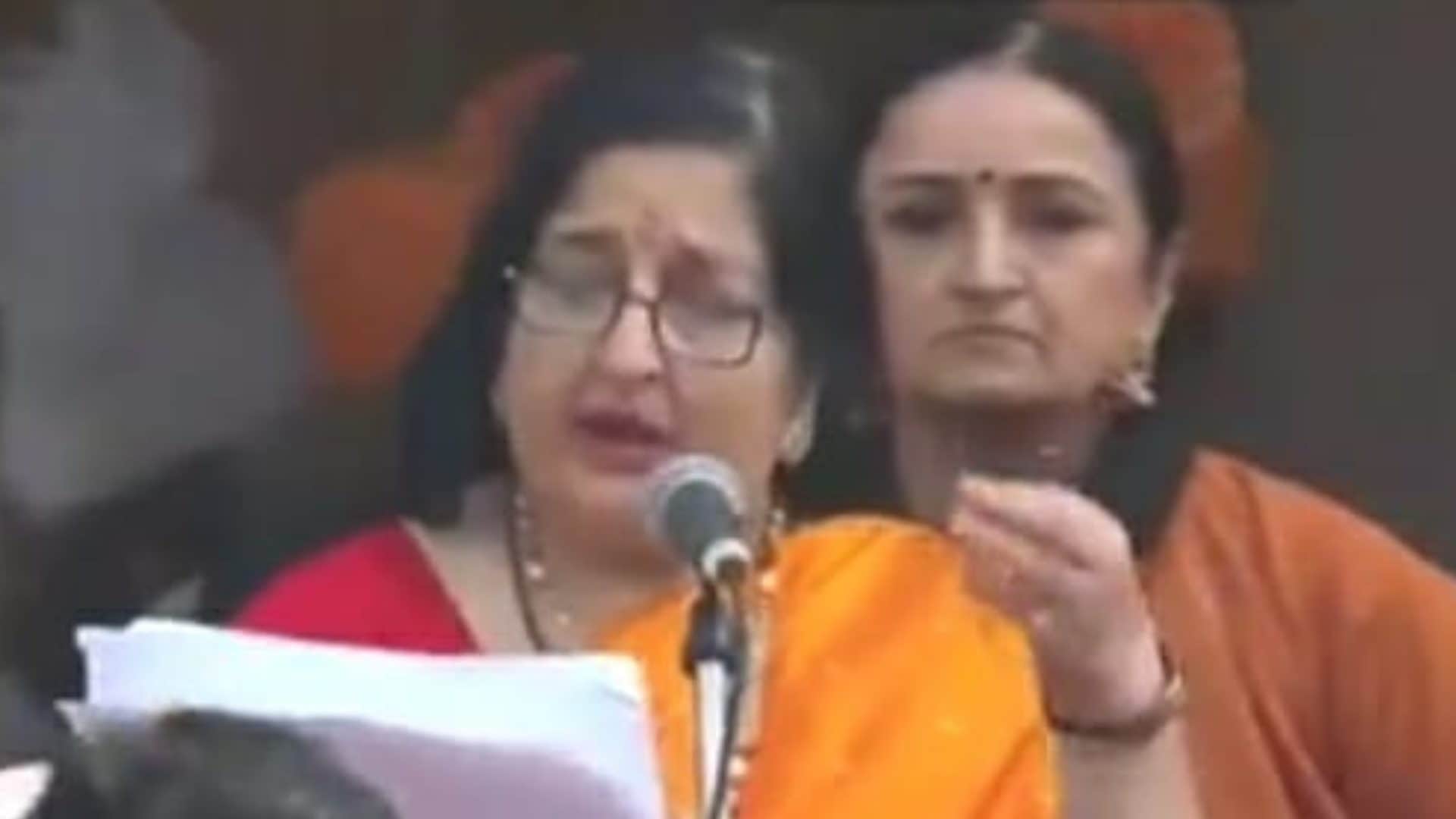 Ayodhya Ram Mandir Singer Anuradha Paudwal sings Bhajan at Shri Ram Janmaboomi Temple in Ayodhya