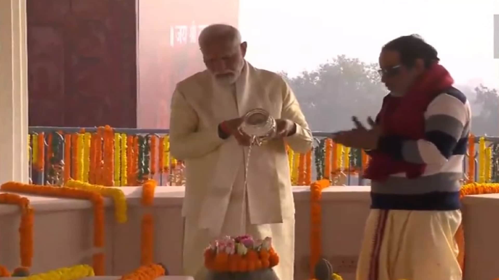 Ayodhya Ram Temple: PM Narendra Modi praises labourers working for Ram temple.