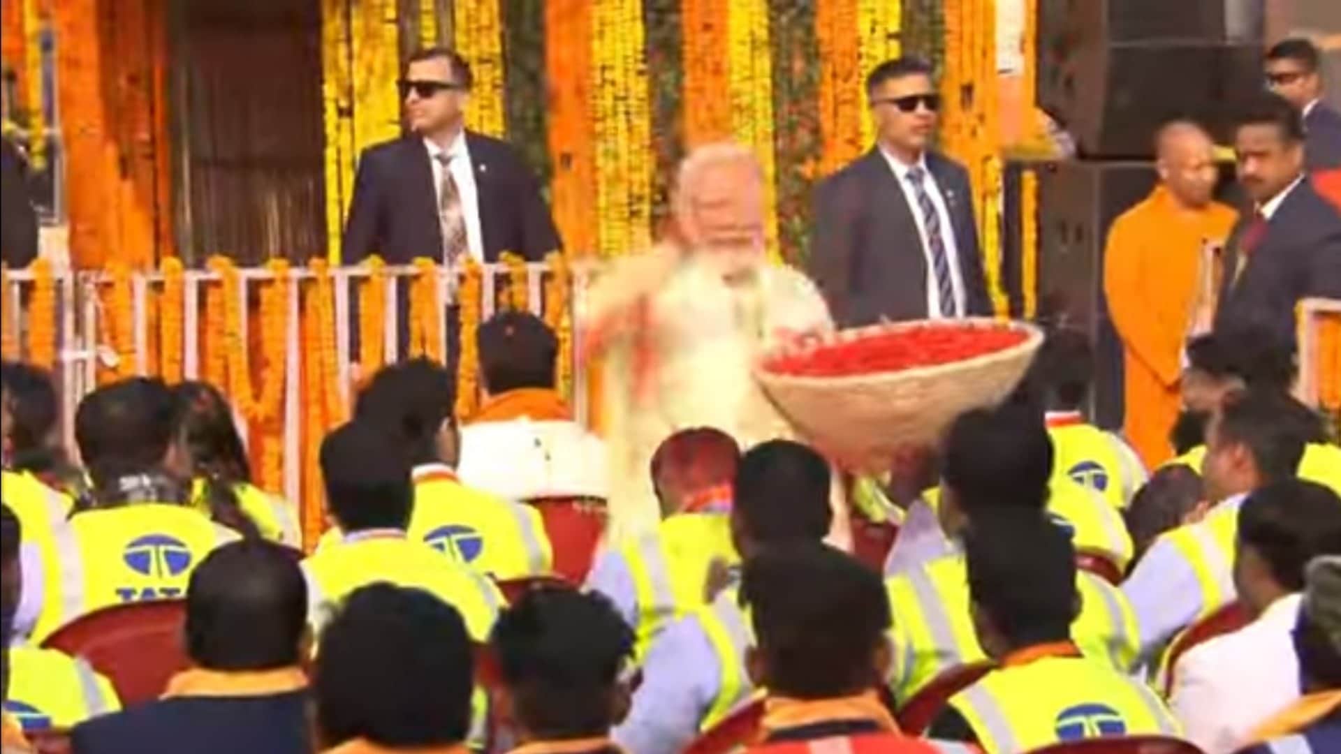Ayodhya Ram Temple: PM Narendra Modi praises labourers working for Ram temple.