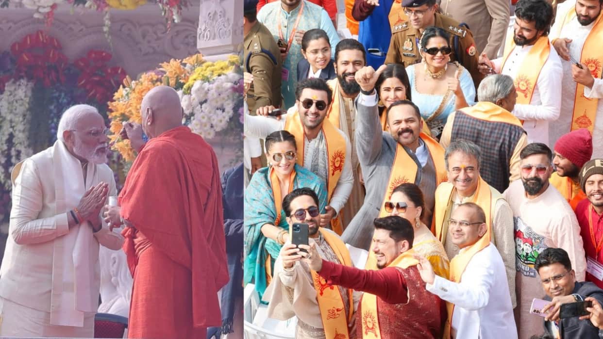 Ramlala Virajman: These pictures caught everyone's attention, Modi got angry, Alia-Ranbir were seen taking sel