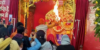 Ram Mandir: Bihar becomes Rammay, crowd in temples; Pooja recitation, consecration program, saffron flag