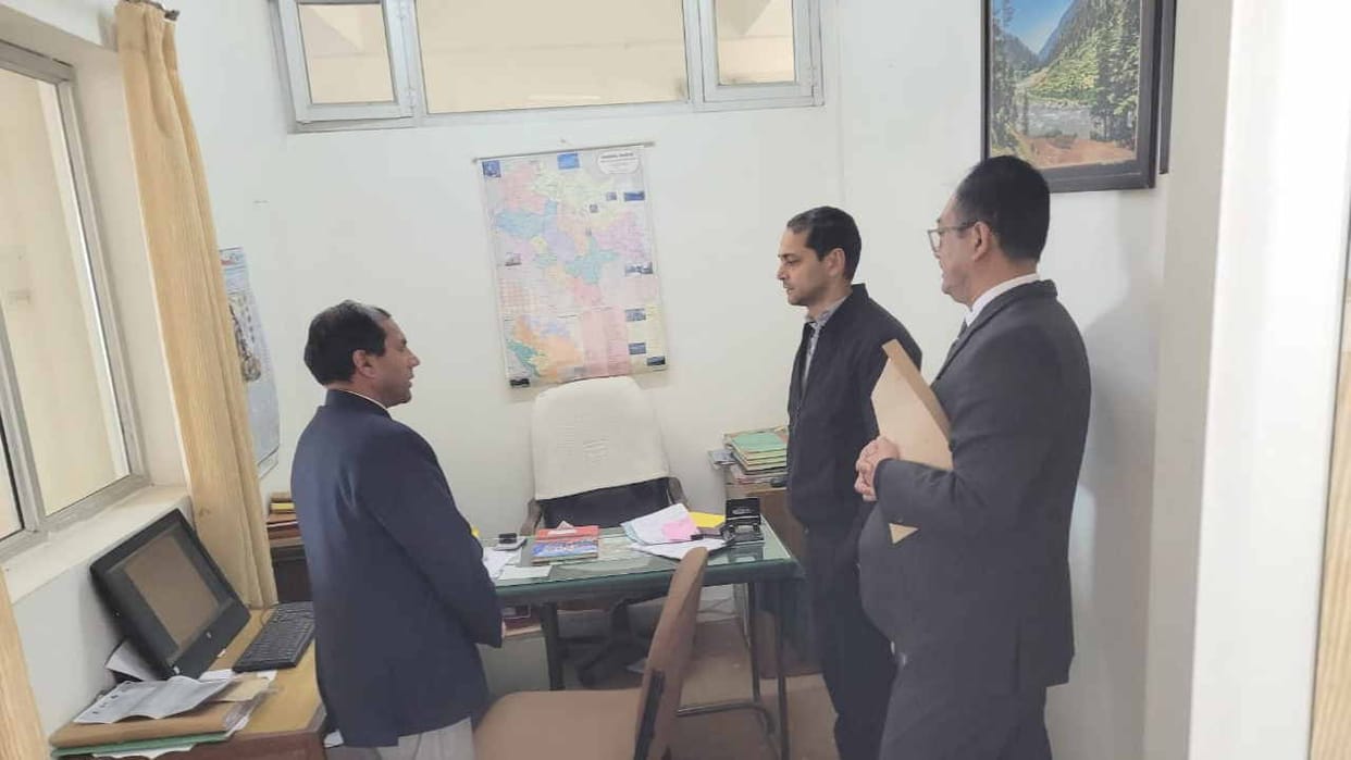 hptdc Managing Director Dr. Rajeev Kumar inspected hotels in Dharamshala.