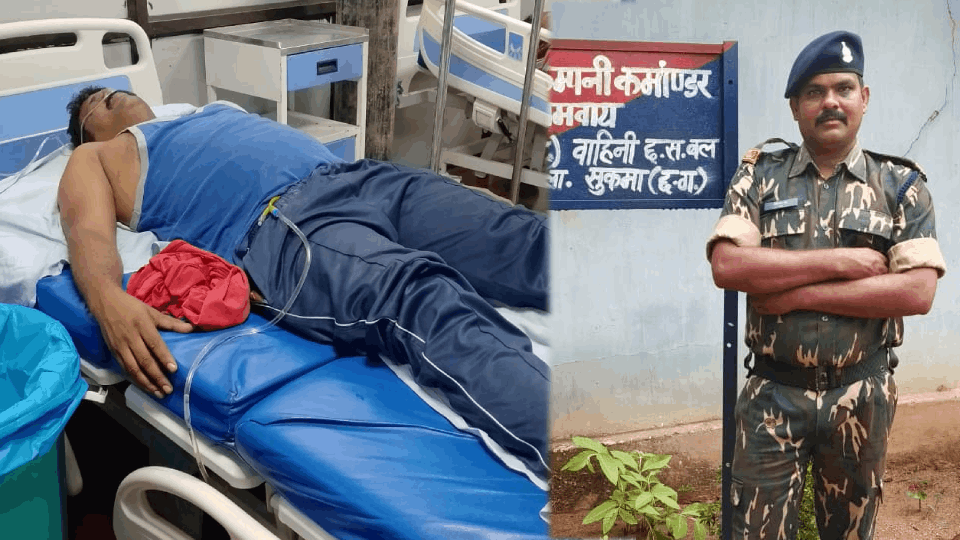 soldier drank phenyl while accusing commander of harassing In Jagdalpur