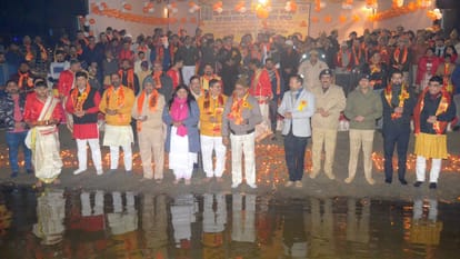 Maha Aarti performed at Ramganga Ghat in Bareilly