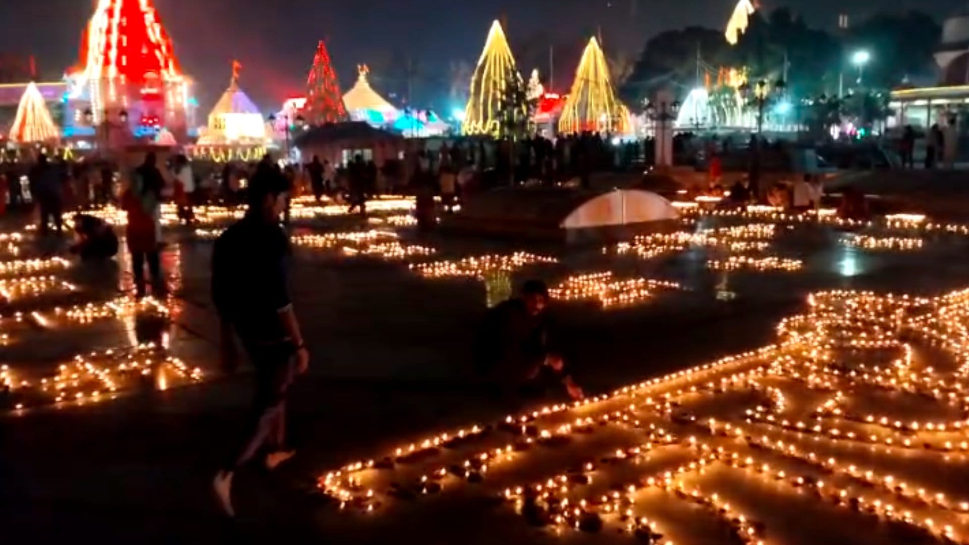 Ayodhya Ram Mandir: 'Jai Shri Ram' in courtyard of Baba Mahakal, temple complex decorated with one lakh lamps