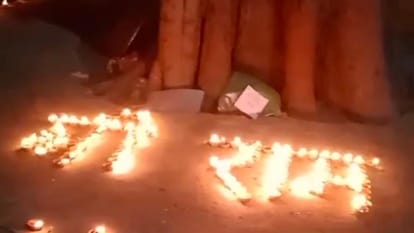 Rammay Haryana: People flocked to temples during the day, the state illuminated with Deeps at night