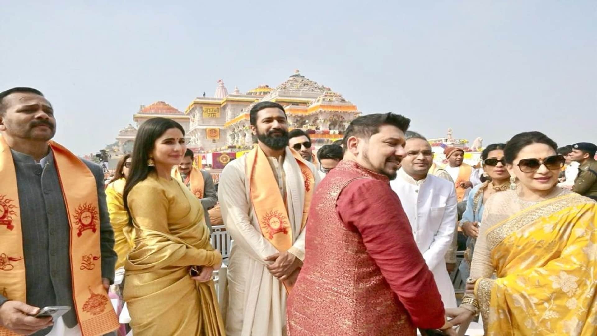 Ayodhya Ram Mandir pran pratishtha megastar Amitabh Bachchan meet and greet UP CM Yogi Adityanath see pictures