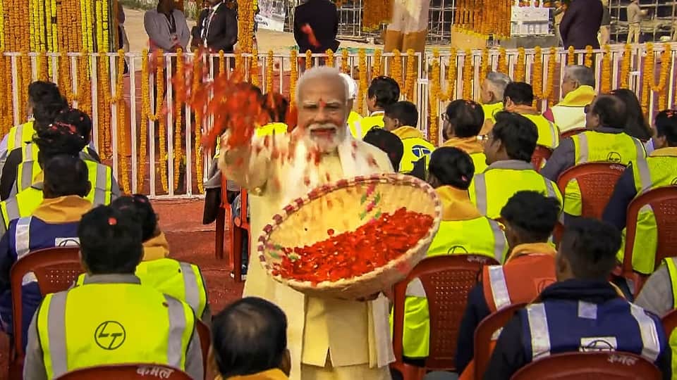 Ayodhya Ram Temple: PM Narendra Modi praises labourers working for Ram temple.