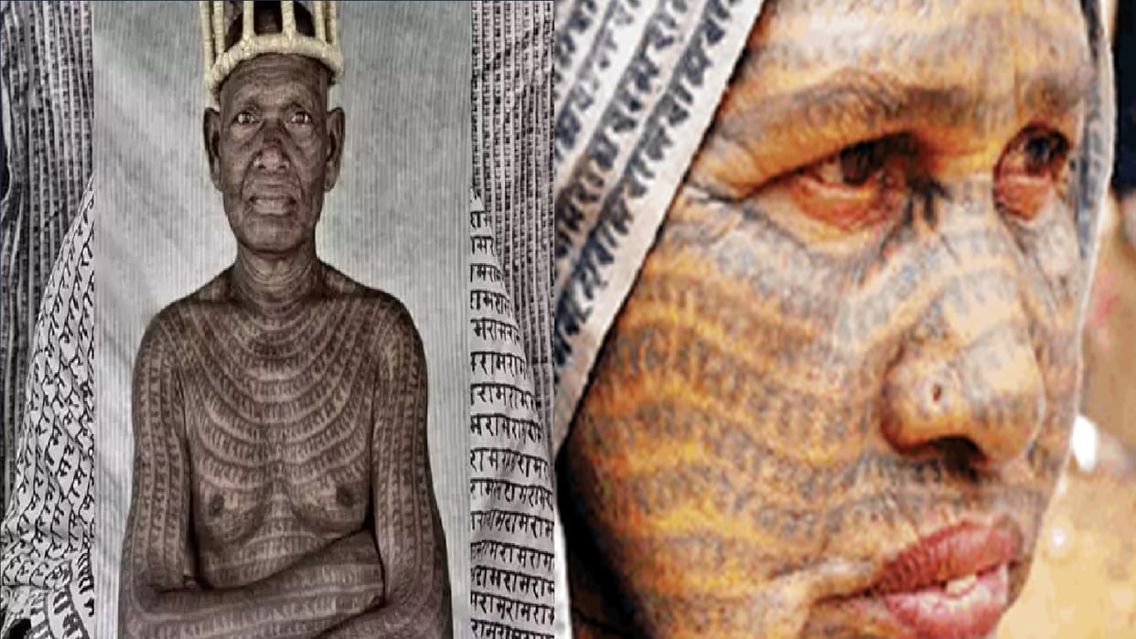 Ram temple: Chhattisgarh Ramnami; Ram-Ram is present in his body