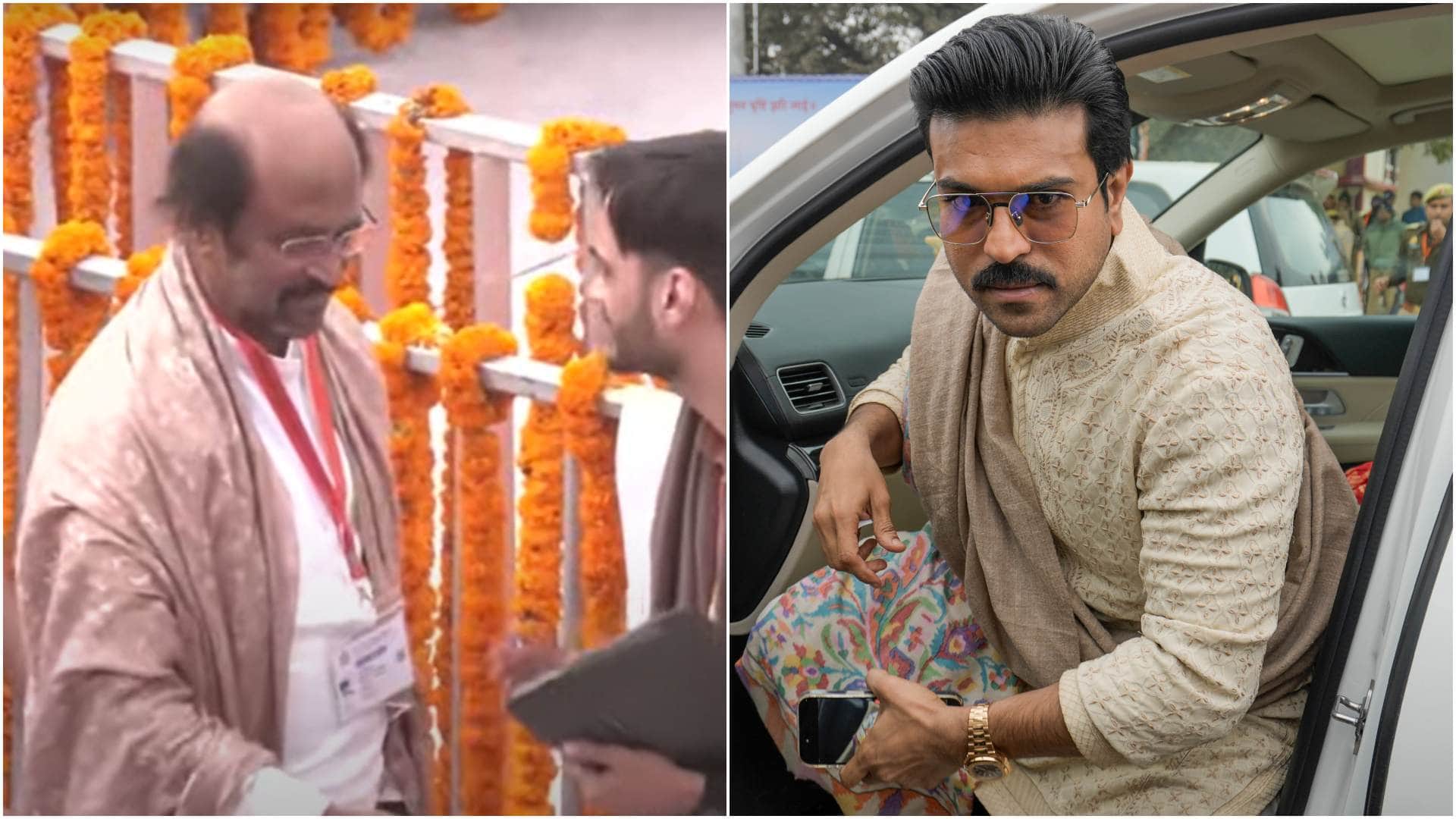 Ayodhya Ram Mandir pran pratishtha megastar Amitabh Bachchan meet and greet UP CM Yogi Adityanath see pictures