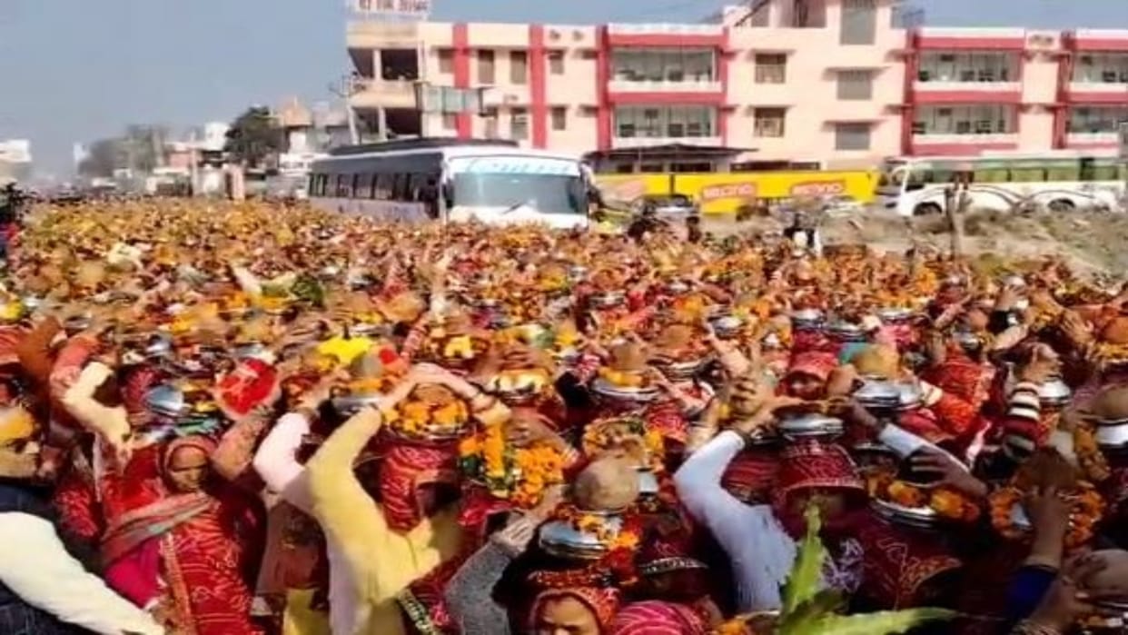 Ayodhya Ram Mandir: Forest Minister said - Shri Ram should give wisdom to Congress, procession in Balaji dham