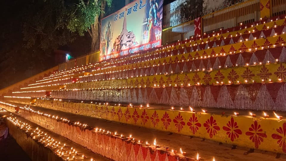 Uttarakhand shining in the light of lamps on the occasion on ramlala pran pratishtha