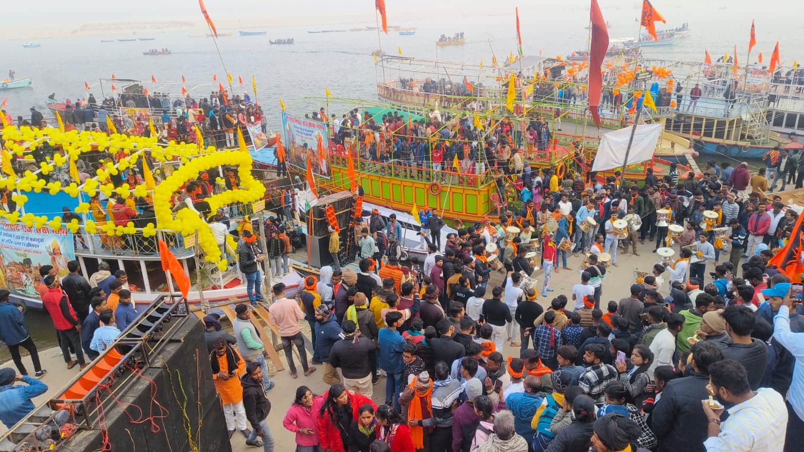 Ayodhya Ram Mandir Pran Pratishtha celebration in varanasi see latest photos