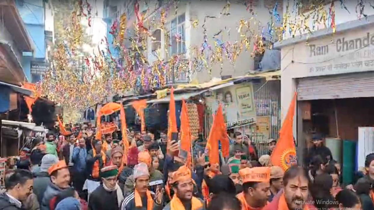 The idol of Shri Ram came out of the temple in Rampur after 181 years, a grand procession was taken out in the