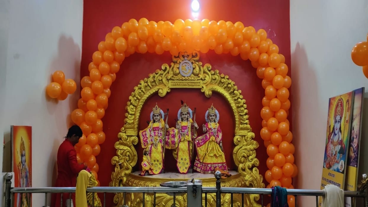 Jhajjar: City filled with Ram, worship started in temples from morning, Bhandaras will be organized at various