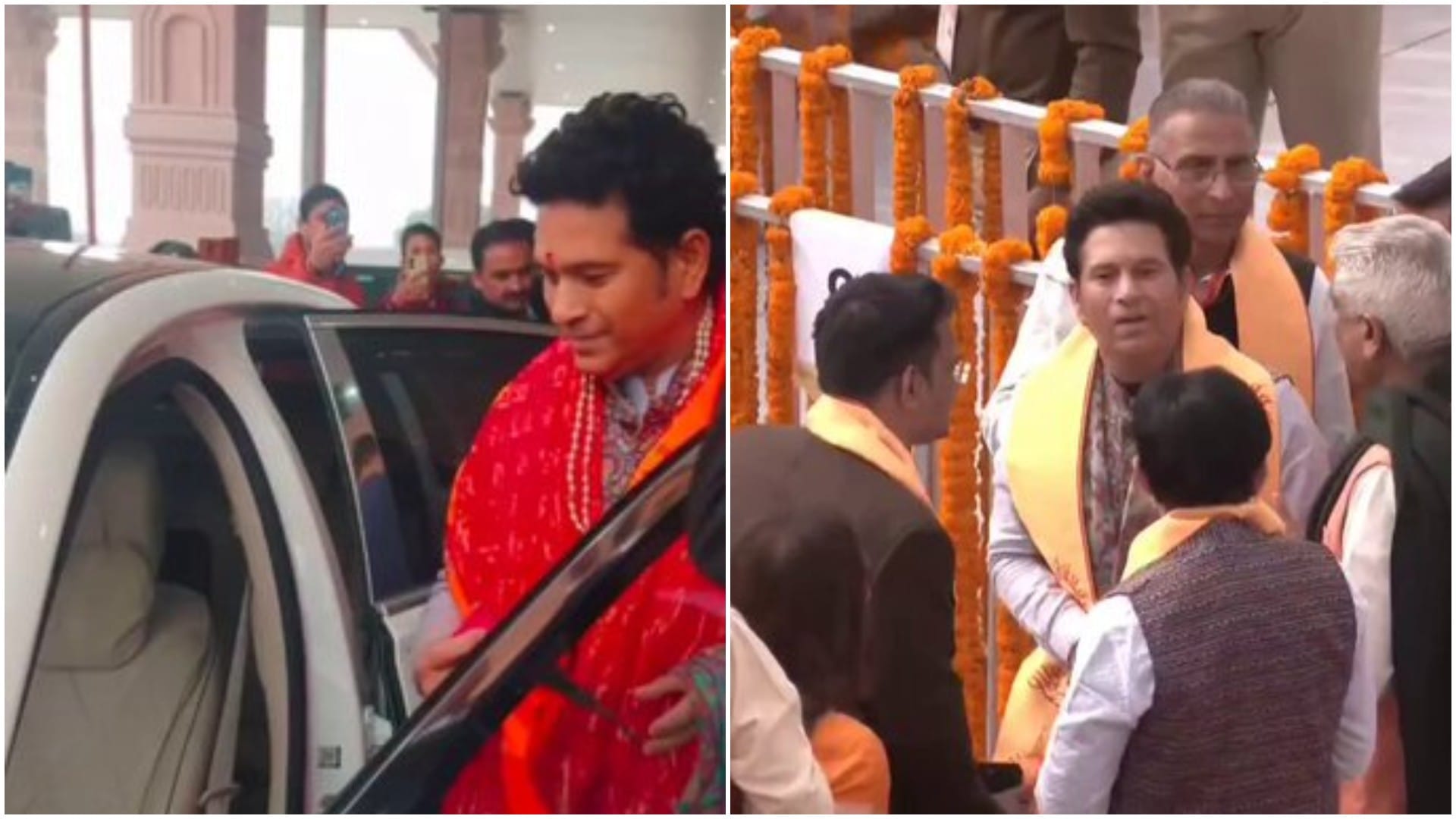 Film stars took selfies in Ayodhya Ram temple and sports talents also showed enthusiasm