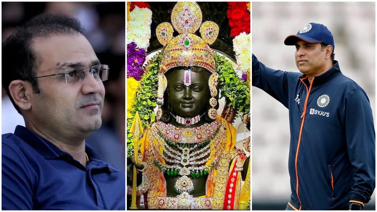 ayodhya ram mandir inauguration ram pran pratishtha sehwag laxman and cricketers comment