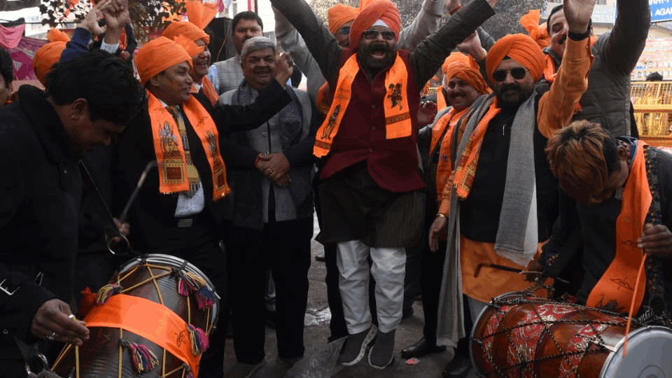 Celebration of consecration of Ram temple in Delhi