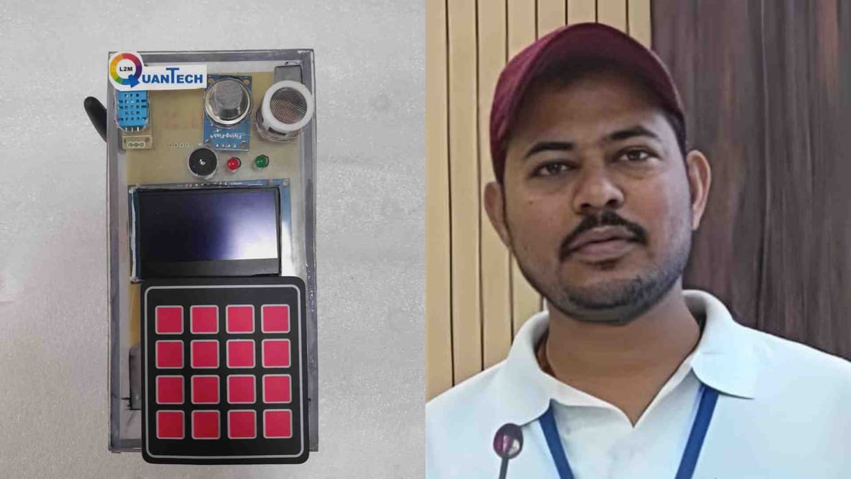 MP News: Damoh student made a device to give information about gas leakage