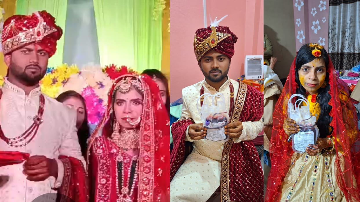 Bihar News: 70 people including the bride and groom donated blood at the wedding ceremony in Aurangabad