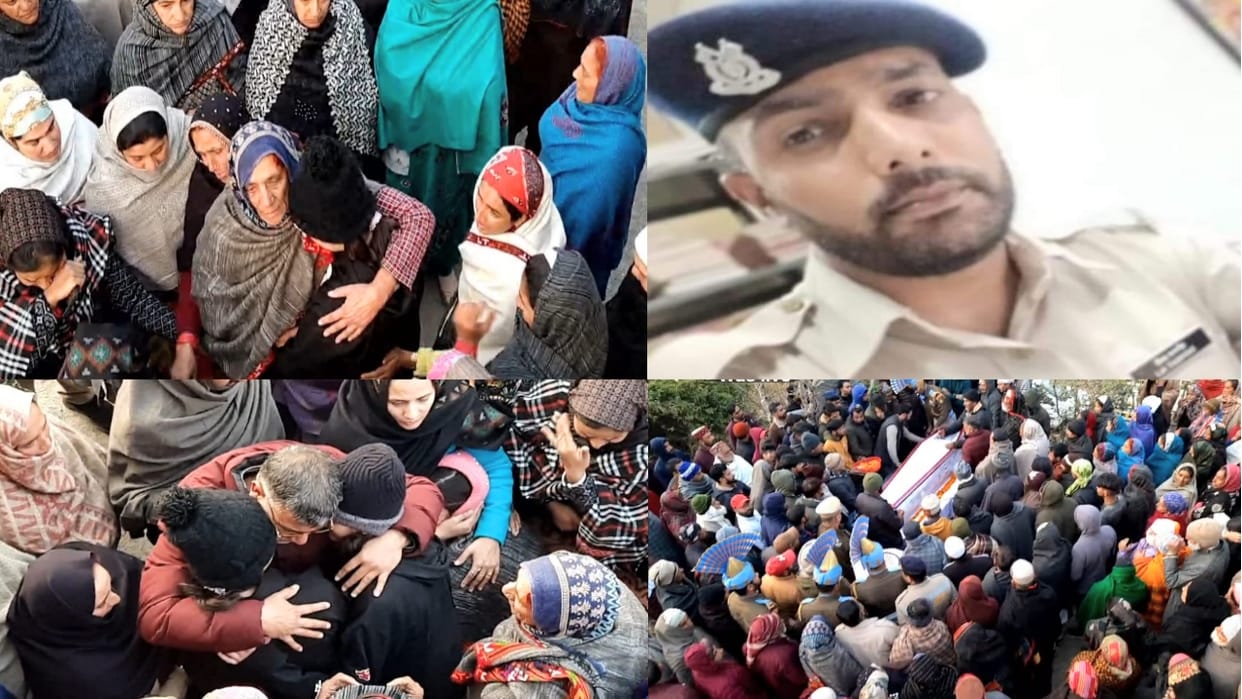Hundreds of tearful eyes bid adieu to Head Constable Shaukat Ali