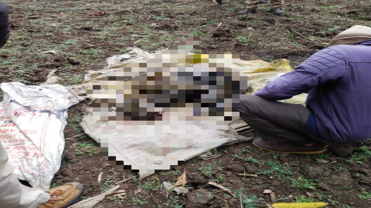 Umaria News Killed the leopard packed it in a sack and threw it in the well